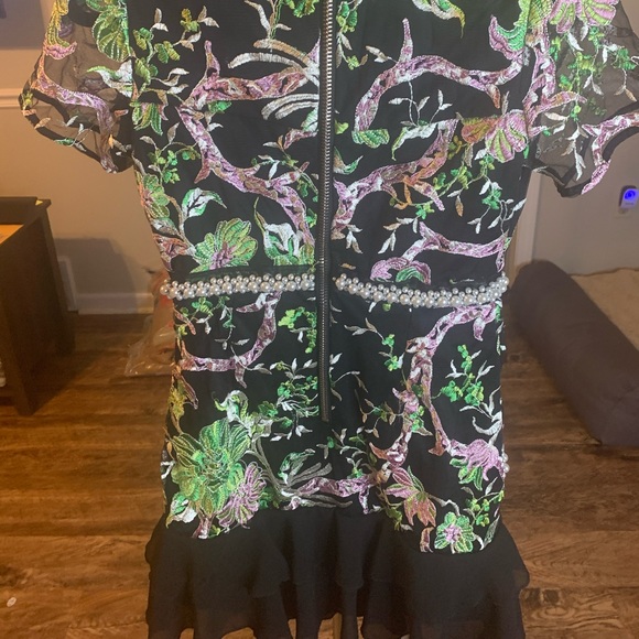 Black floral dress - Picture 3 of 3